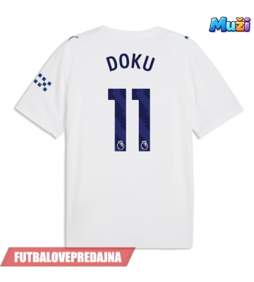 Lacne Muži Futbalové dres Manchester City Jeremy Doku #11 2026-27 Krátky Rukáv - Tretina